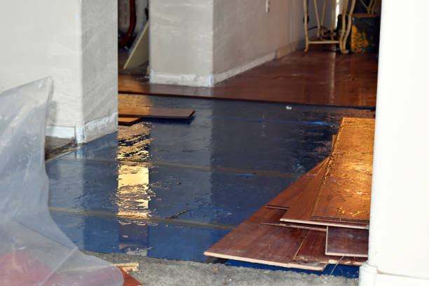Professional Sewage Cleanup technician working in North Smithfield, RI